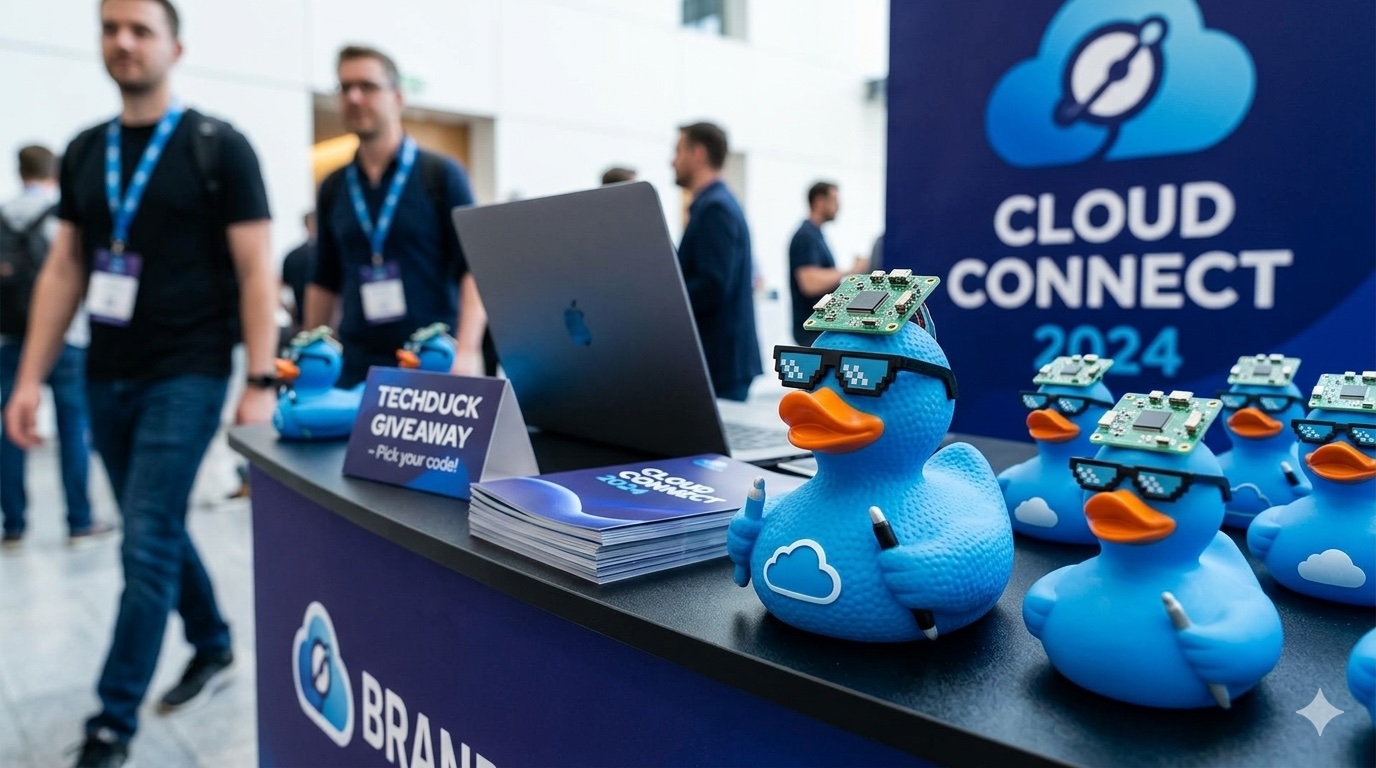 Event giveaway rubber duck