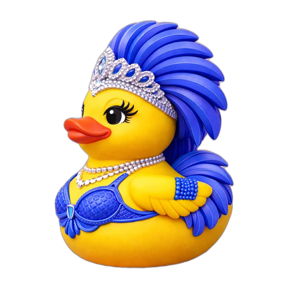 Mardi Gras event giveaway rubber duck