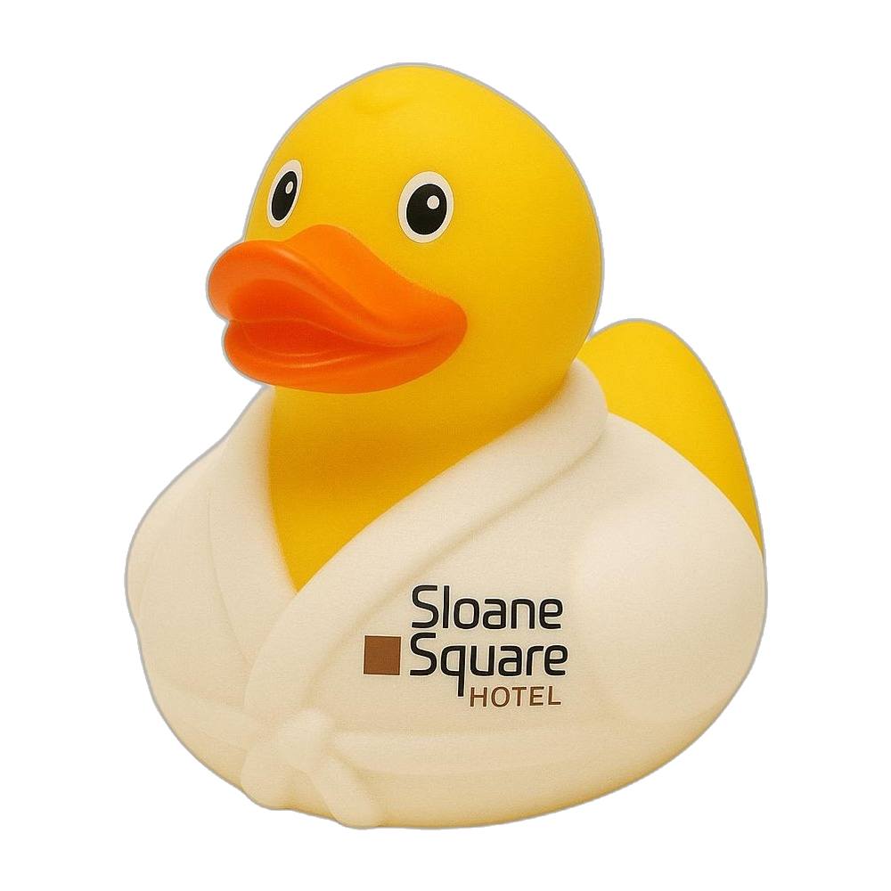 Sloane Square Hotel duck - white robe